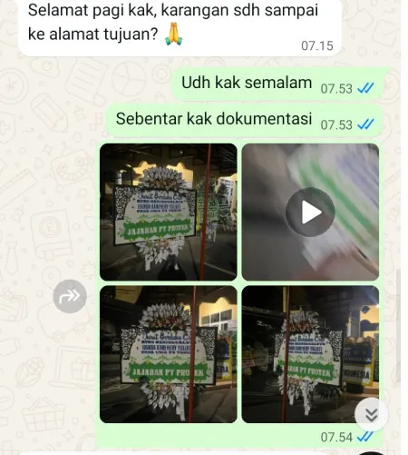 Pengiriman Papan Bunga Selamat Pakembaran Slawi